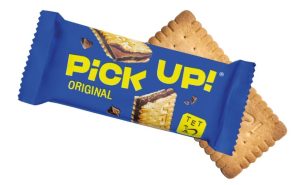 The cookie bar 'Pick Up!'it is protected from any damage, thanks to the careful handling of the robots during the packaging process.